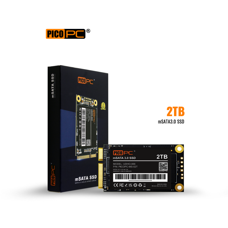 PICOPC 2TB mSATA3.0 SSD 3D NAND Internal Solid State Drive